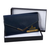 Customized Women's Wallet With Name | Blue Color